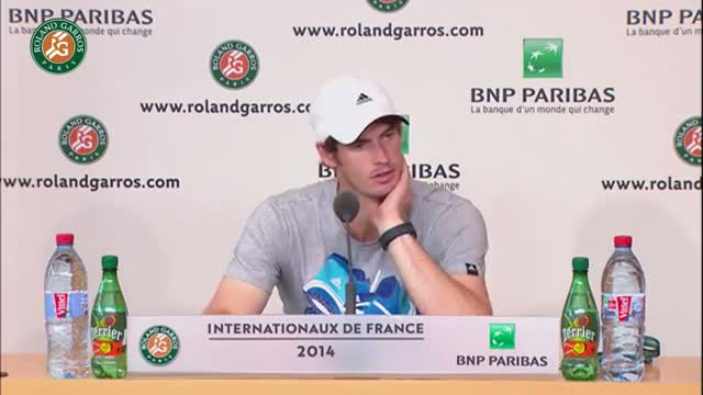 Conference de presse A.Murray Roland Garros 2014 1/2