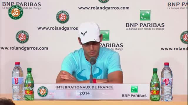Conference de presse Rafael Nadal Roland Garros 2014 1/2