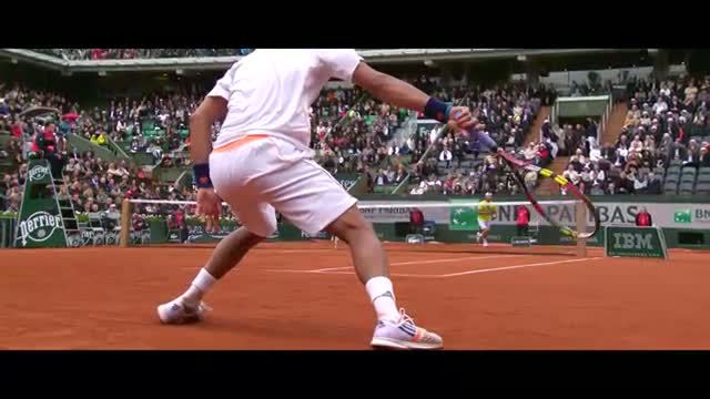2014 French Open . Super slide motion (3)