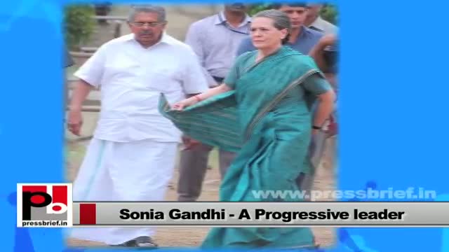Sonia Gandhi - always concerned about the poor and underprivileged