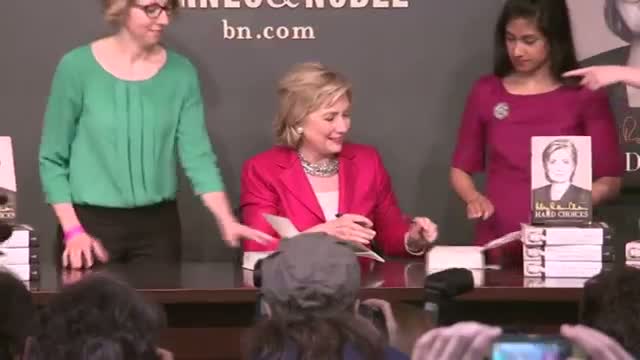 Hillary Rodham Clinton First Book Signing