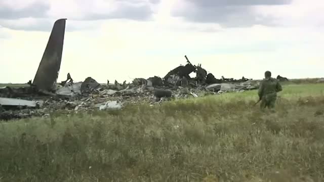 Military Plane Shot Down in Ukraine