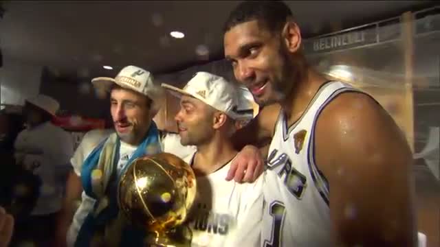 NBA All Access: The Spurs' Big 3 Celebrate the Title (Basketball Video)