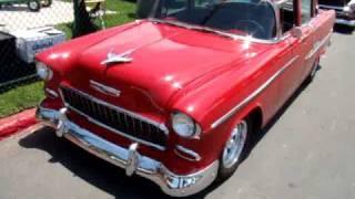 1955 Chevy Bel Air 4 Door Sedan | Over The Hill Classic Car Show Mission Bay