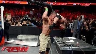 John Cena vs. Kane -Stretcher Match to Qualify for the WWE World Heavyweight Championship Ladder Mat