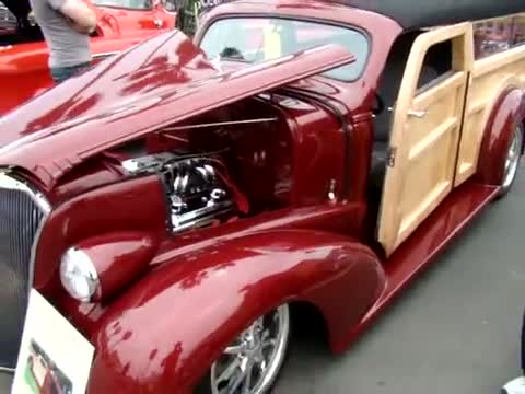 1937 Chevy Woodie Hot Rod - 2009 Huntington Beach Beachcruiser Car Show
