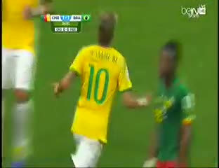 Neymar x2 Goal - Brazil 2-1 Cameroon (FIFA World Cup 2014)