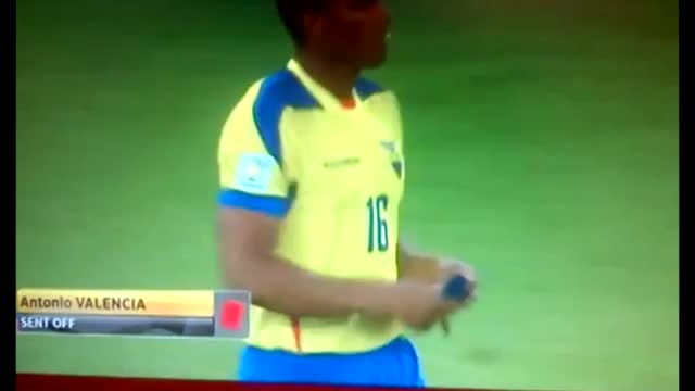 ANTONIO VALENCIA RED CARD! Ecuador vs France 2014 analysis - World Cup Brazil 2014