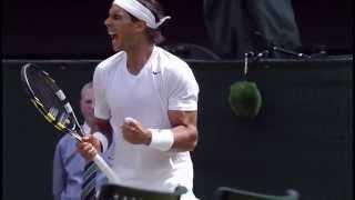 Nadal unleashes an almighty vamos - Wimbledon 2014