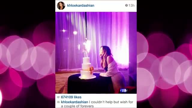 Khloe Kardashian Celebrating birthday with French Montana