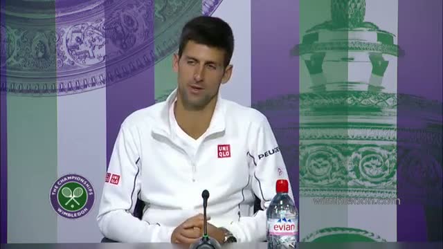 Novak Djokovic: 'I need to learn to fall' - Wimbledon 2014