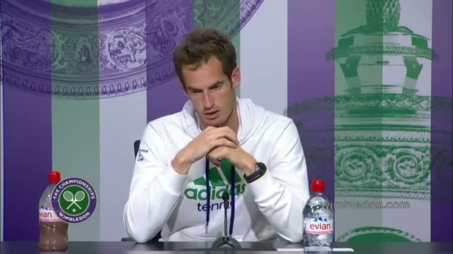 Andy Murray 'very happy' with Wimbledon 2014