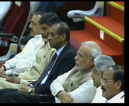 PM Modi witnesses PSLV C23 launch
