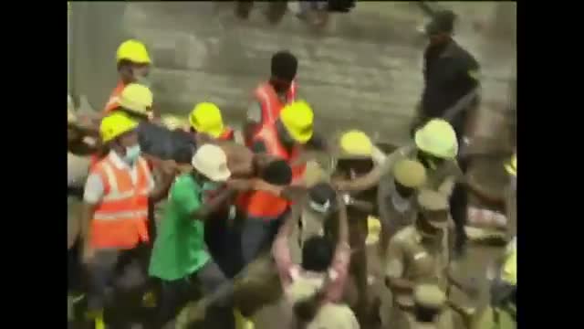 Man Saved From Rubble of Collapsed Building