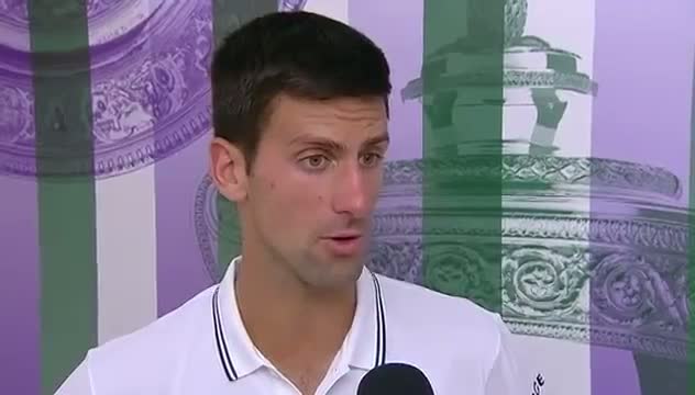 Novak Djokovic post-match interview - Wimbledon 2014