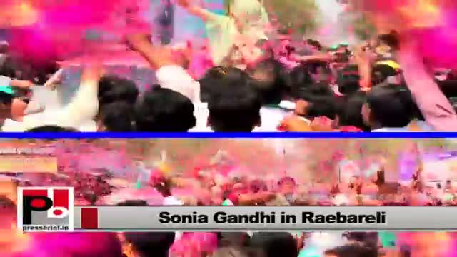 Sonia Gandhi - favourite leader of the people of Raebareli