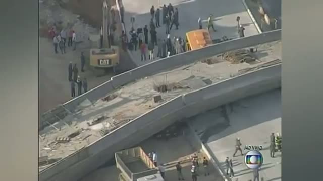 Unfinished Overpass for World Cup Collapses