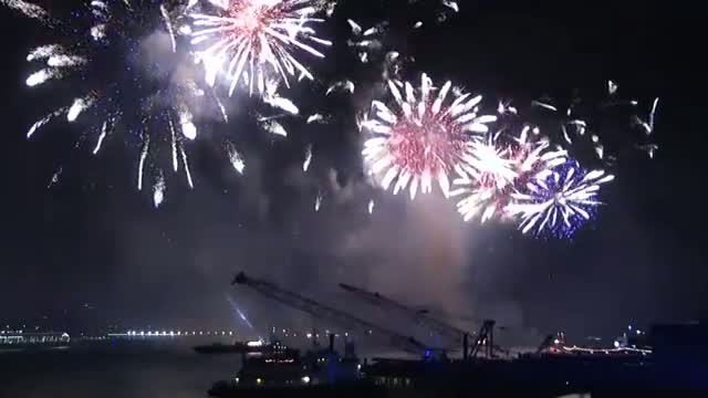 Fireworks Light Up Sky in DC and New York