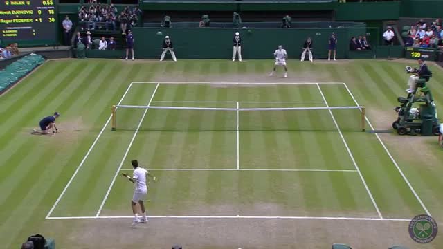 HSBC Play Of The Day: Novak Djokovic incredible point - Wimbledon 2014