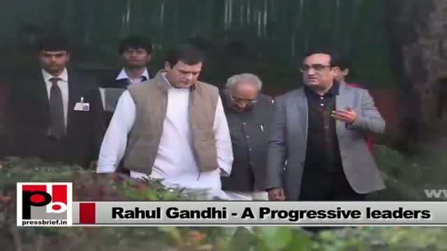 Rahul Gandhi - a strong leader who shows his courage to lead the party from the front