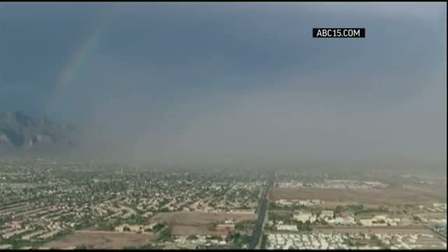 Dust Storm, Rainbow Over Phoenix
