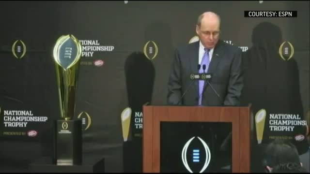 College Football Championship Trophy Unveiled