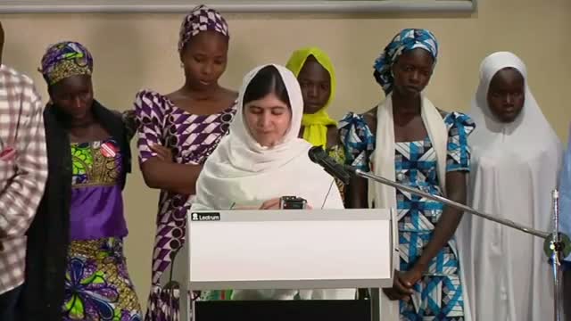 Malala Dedicates Day to Captured Nigerian Girls