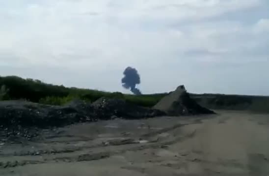 Moment of Ground Impact of Malaysian Airline MH17