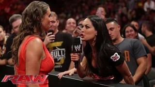 Stephanie McMahon confronts Brie Bella: WWE Raw, July 21, 2014