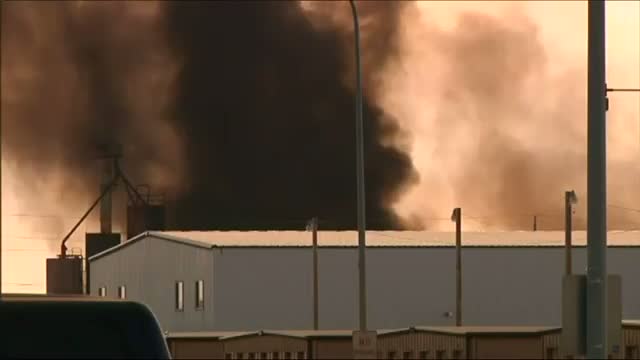 Massive Fire Burns in North Dakota Town