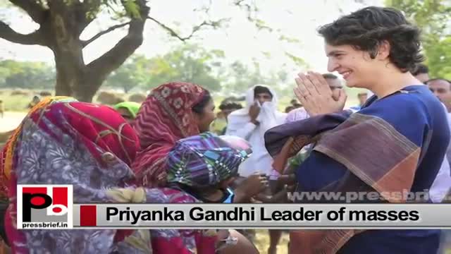 Priyanka Gandhi Vadra - people's favourite who works with commitment and dedication