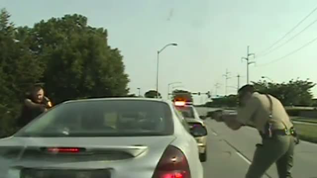 Iowa Police Dash Cam Shows Wild Chase