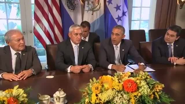Obama Asks Central American Leaders for Help