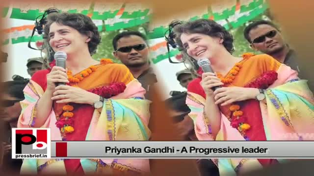 Priyanka Gandhi Vadra - energetic Congress campaigner with modern vision and progressive ideas