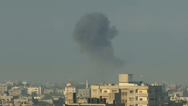 Smoke, Explosions Fill Gaza Skyline