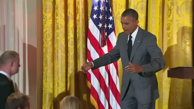 Obama Gets Hug From Special Olympian