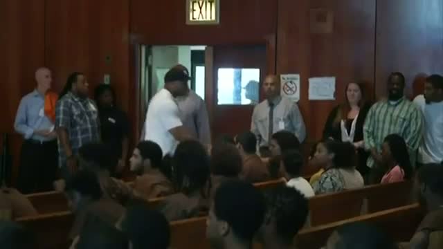 Russell Simmons, LL Cool J Visit Youth at Jail