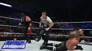 Dean Ambrose vs. Seth Rollins & Kane - 2-on-1 Handicap Match: WWE SmackDown, August 1, 2014