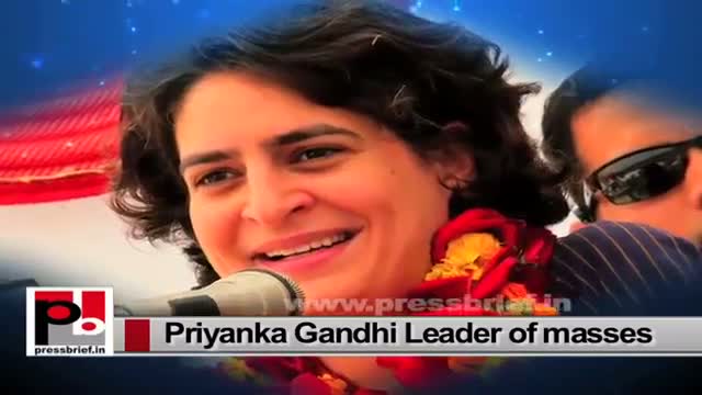 Priyanka Gandhi Vadra - a committed and progressive Congress campaigner