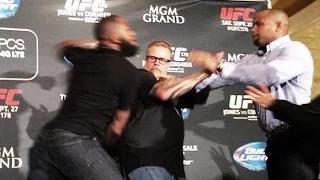 Jon Jones & Daniel Cormier Brawl at UFC 178 Media Event
