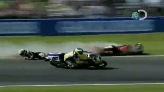 Destroyed in Seconds - Motorcycle Catches Fire During Race