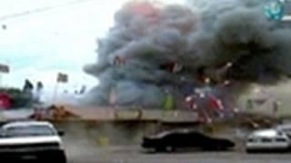 Destroyed in Seconds - Fireworks Accident Caught on Tape Video