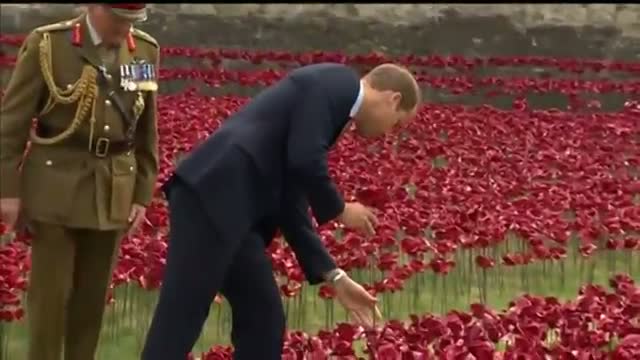 Royals Visit Tower of London WWI Tribute