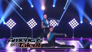 John & Andrew: Male Dance Duo Pull Off Fierce Salsa Moves - America's Got Talent 2014