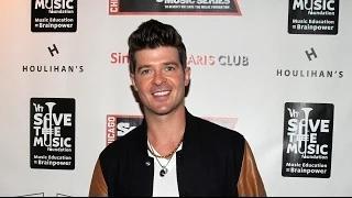 Kendra Baskett Hanging Out with Robin Thicke