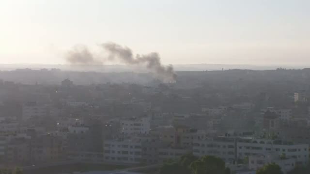 Rocket Launch, Israeli Airstrike in Gaza
