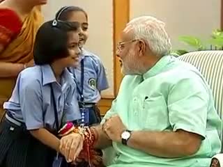 PM Narendra Modi Celebrates Raksha Bandhan