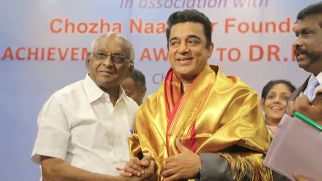 Felicitation - Kamal Haasan receives Life time Achievement Award - Governor K .Rosaiah