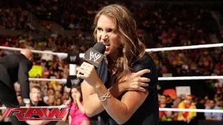 Stephanie McMahon reveals Daniel Bryan's "secret": WWE Raw, Aug. 11, 2014