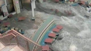 Flooding of Hospital Cafe Caught on Camera